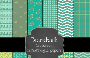 Boardwalk Digital Paper Pack - 1st