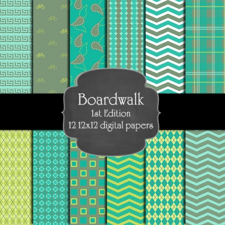 Boardwalk Digital Paper Pack - 1st