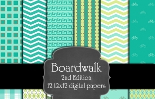 Boardwalk Digital Paper Pack - 2nd