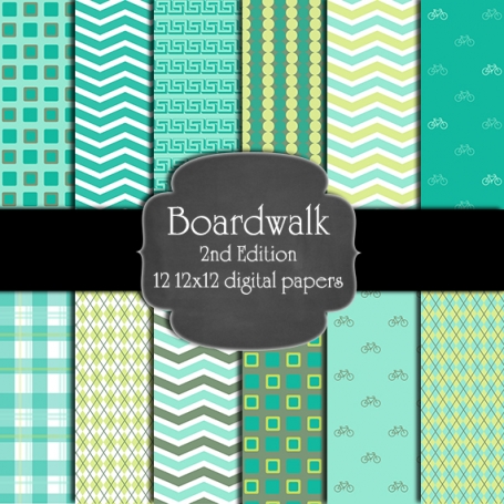 Boardwalk Digital Paper Pack - 2nd