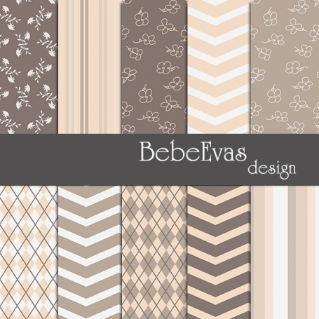 Grey Pastels Digital Papers