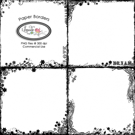 Paper Borders Vintage Border