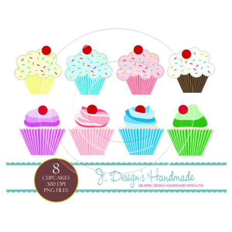 Cupcake Commercial Use Clipart