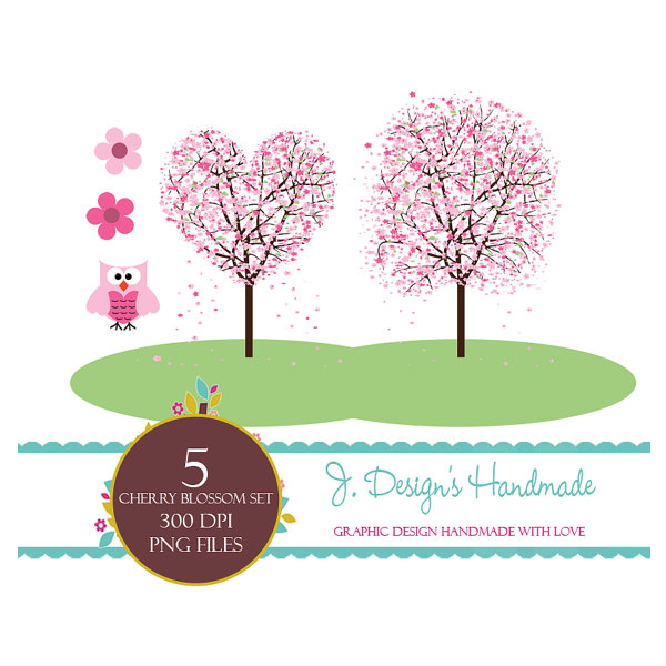 Download Cherry Blossom Trees Commercial Use Clipart  