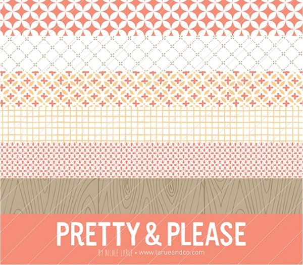 Download Pretty & Please Patterns (Vector) 