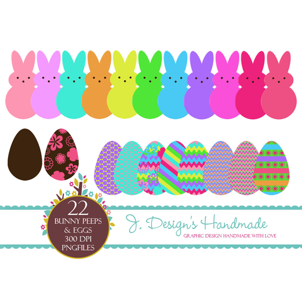 Download Peeps And Eggs Commercial Use Clipart 