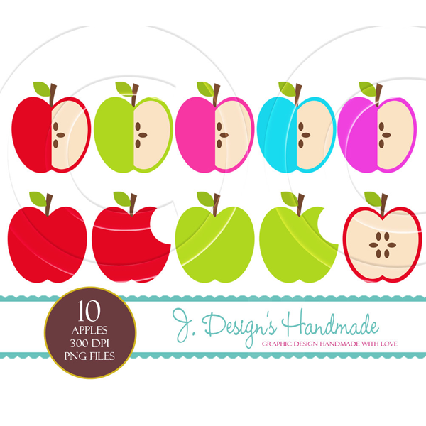 Download Apples Commercial Use Clipart Set 