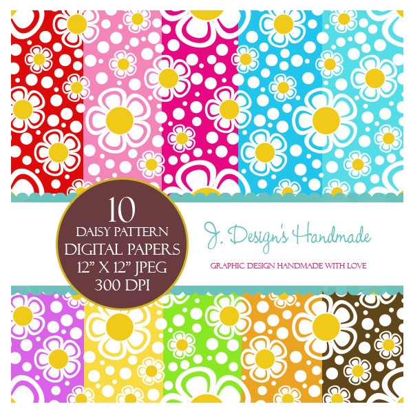 Download Daisy Flowers Commercial Use Paper Pack 