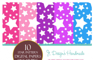 Stars Digital Paper Pack