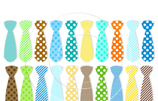 Boy Ties Commercial Use Clipart