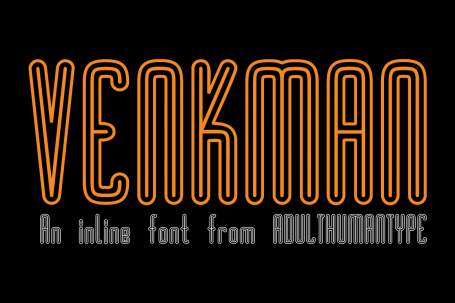 VENKMAN Inline Font