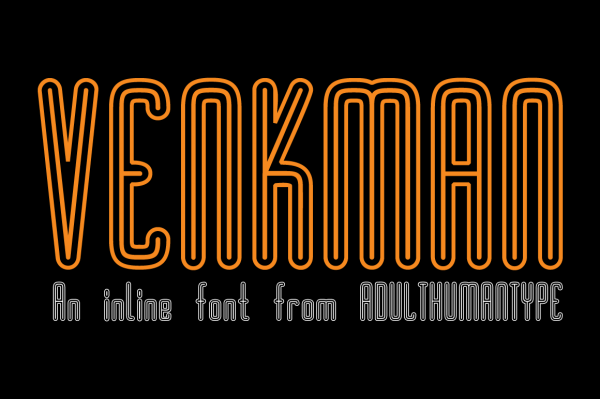 Download VENKMAN Inline Font 