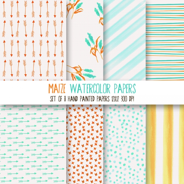 Download Maize Watercolor Paper Set 