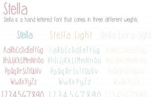 Stella Handlettered Font