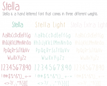 Stella Handlettered Font