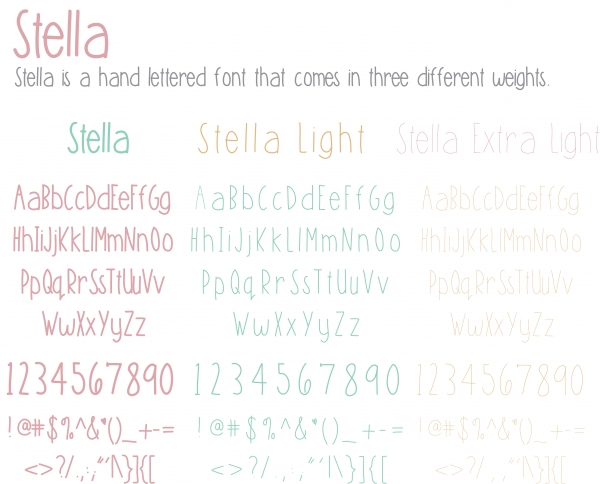 Download Stella Handlettered Font 