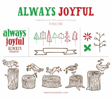 Always Joyful (Clipart)