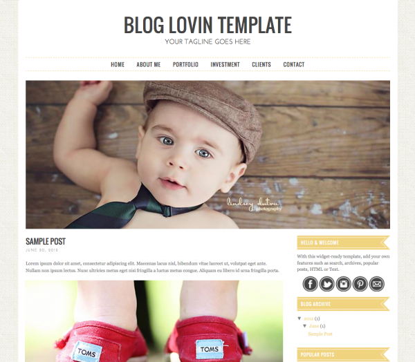 Download Blog Lovin Blogger Template 