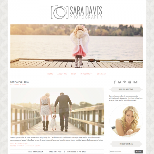 Download Sara Davis Blogger Template 