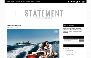 Statement Blogger Template