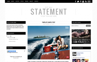 Statement Blogger Template II