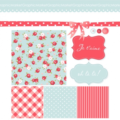 Shabby Chic Digital Papers II