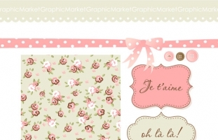 Soft Shabby Chic Digital Papers