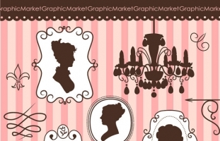 Frames & Silhouettes Clip Art