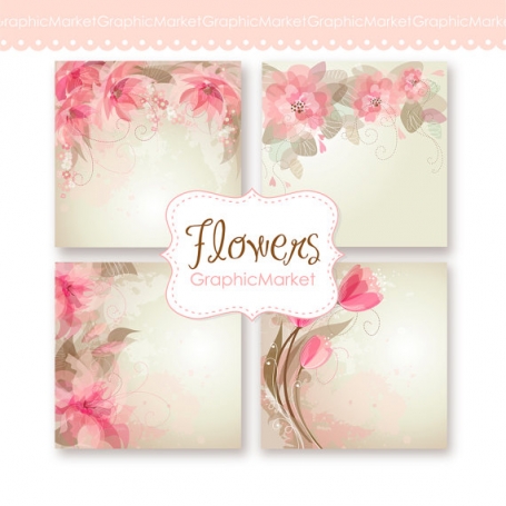 Wedding Digital Floral Card