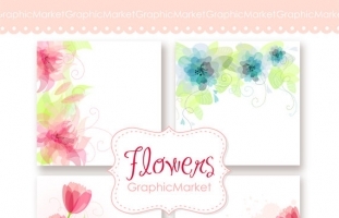 Wedding Digital Floral Card II