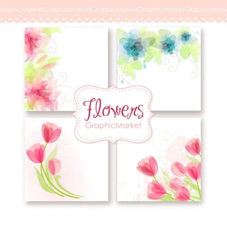 Wedding Digital Floral Card II