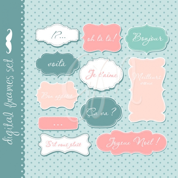 Download Vintage Digital Frames Set 