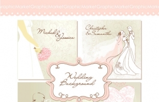 Wedding Digital Clip Art Card