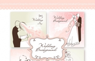 Wedding Digital Clip Art Card II