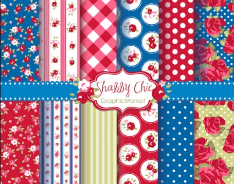 Shabby Chic Digital Papers III