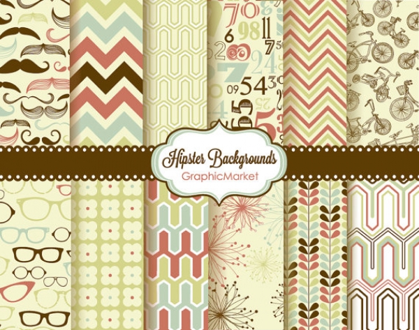 Download Hipster Digital Paper Pack 