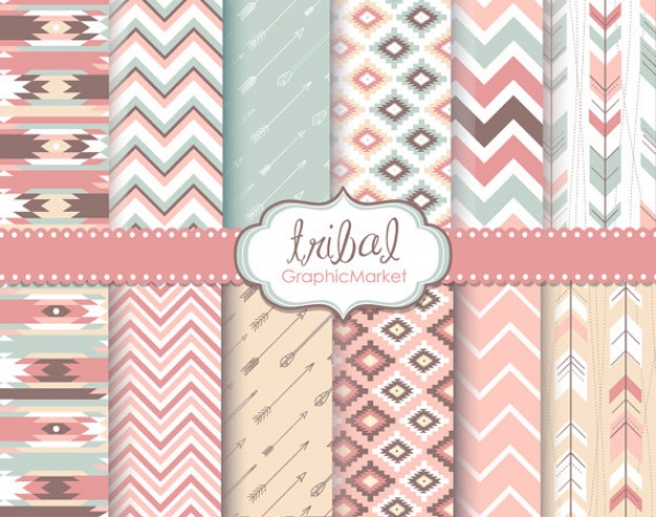 Download Tribal Digital Paper Pack I 