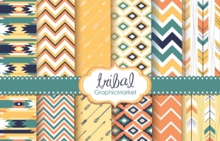 Tribal Digital Paper Pack II