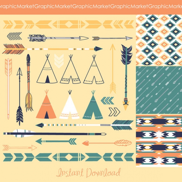 Download Tribal Clip Art and Patterns 