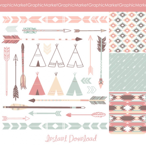 Download Tribal Clip Art and Patterns II 