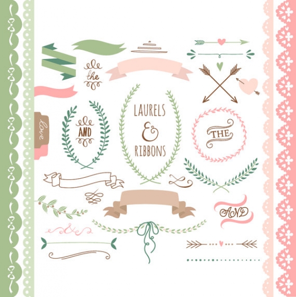 Download Laurels & Ribbons Clip Art 