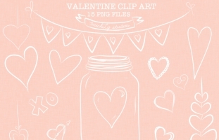 15 png valentine clip art