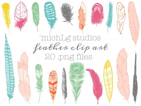 20 png feather graphics/digital