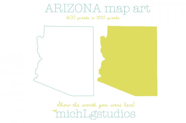 Download Arizona Map art 