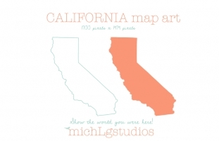 California Map Art