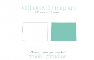 Colorado Map Art