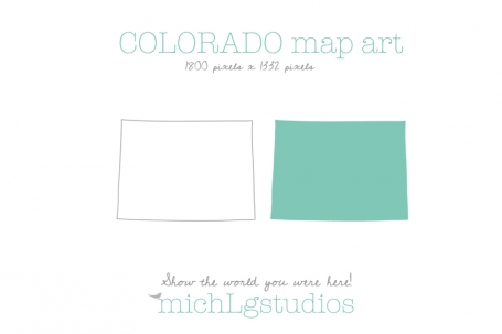 Colorado Map Art