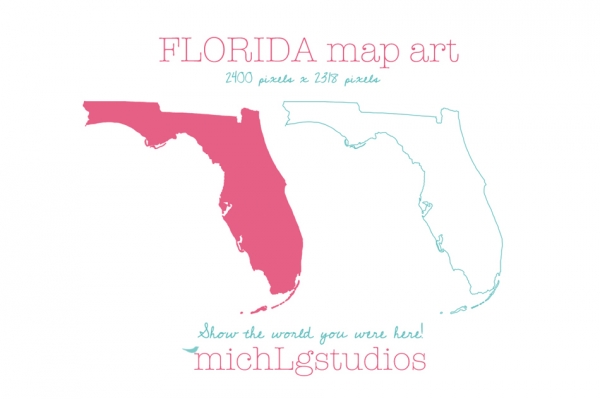 Download Florida Map Art 