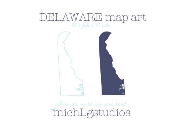 Download Delaware Map Art 