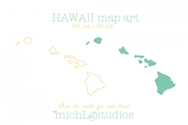 Download Hawaii Map Art 